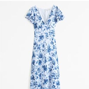Ruffle Sleeve Slip Maxi Dress